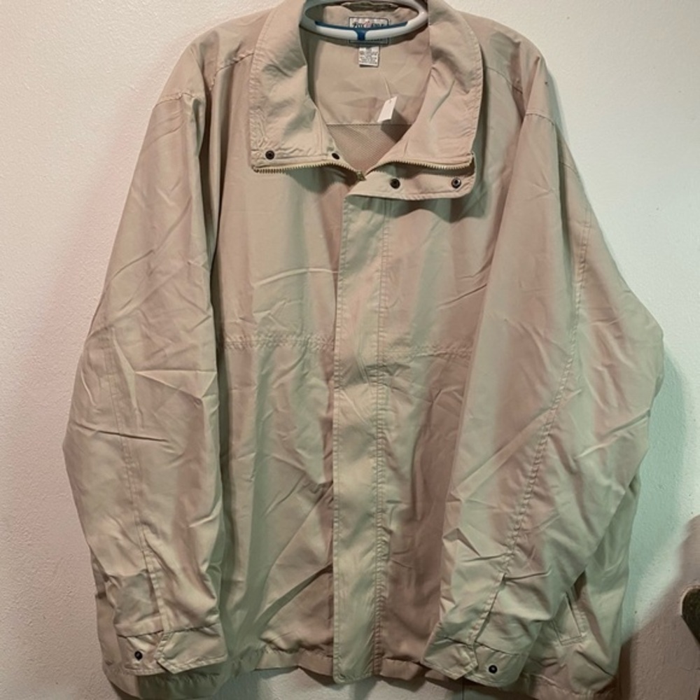 Fox Fire SportsWear Jacket Mens 2XT Tall Water Resistant Full Zip‎ Pockets New